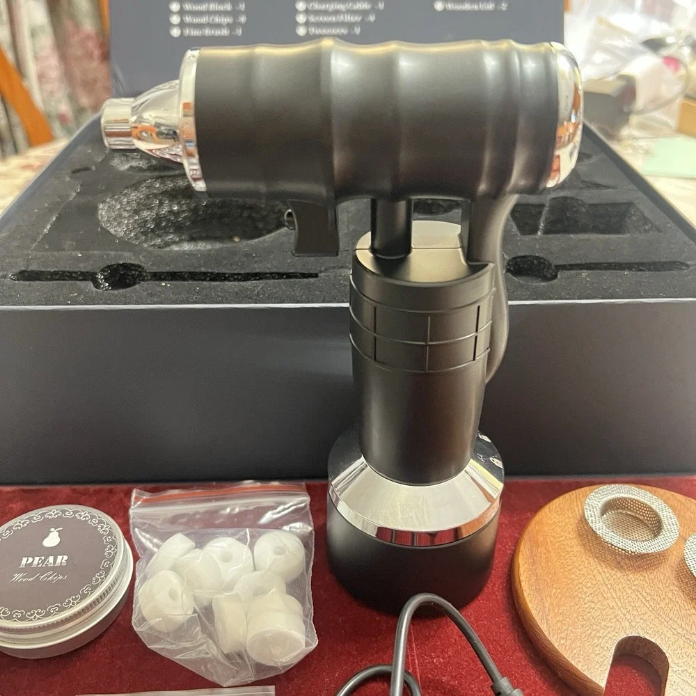 CIKSMO Electric Cocktail Smoker Kit Complete All Canasters Full. For all alcohol